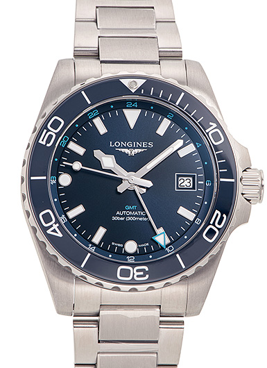 ロンジン ハイドロコンクエスト GMT L3.790.4.96.6 ブルー 新品