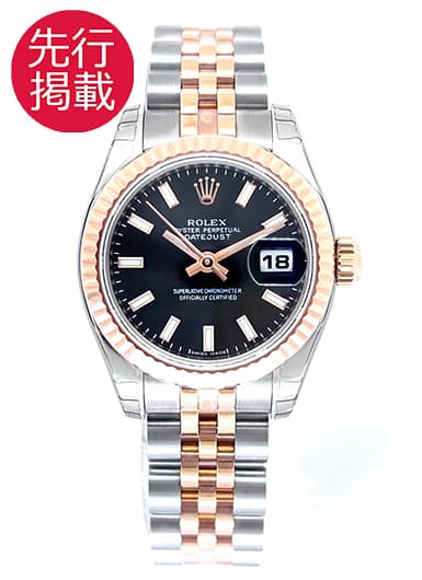 ロレックス デイトジャスト 179171 ブラック 中古