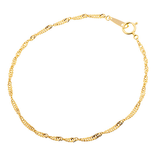 ノーブランド 18K ゴールド ブレスレット 4050480 イエローゴールド 新品
