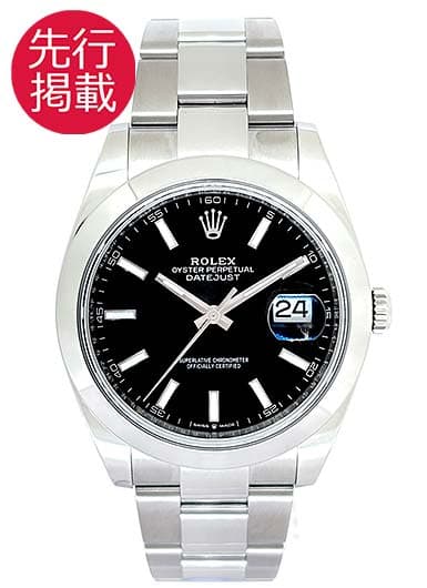ロレックス デイトジャスト41 126300 ブラック 中古